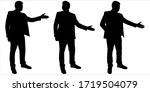 businessman stands still and... | Shutterstock .eps vector #1719504079