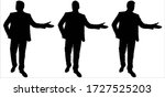 businessman goes with his hand... | Shutterstock .eps vector #1727525203