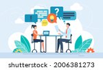 business vector flat... | Shutterstock .eps vector #2006381273