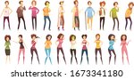 colored isolated sickness... | Shutterstock .eps vector #1673341180
