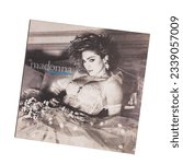 Small photo of Like a Virgin is the second album by American singer Madonna, released in 1984. isolated white background. Udine Italy_July 4 2023