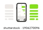 phone message template. social... | Shutterstock .eps vector #1906270096