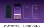 modern mobile phone touch... | Shutterstock .eps vector #1890909379