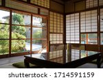 Interior of the classic Japan wooden house