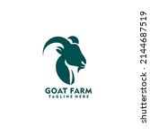 Goat Head Logo Vector And Goat...