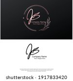 j b jb initial letter... | Shutterstock .eps vector #1917833420