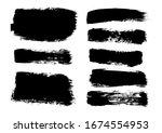 vector brush stroke. grunge... | Shutterstock .eps vector #1674554953