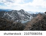 Small photo of Mountain And Clouds Mount Evans Colorado