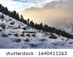 Snow covered mountain, Auli uttarakhand India