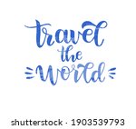 travel the world hand drawn... | Shutterstock .eps vector #1903539793