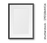 realistic photo frame for wall. ... | Shutterstock .eps vector #1901864416