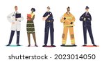 workers in professional... | Shutterstock .eps vector #2023014050