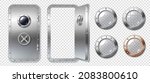 portholes and metal door in... | Shutterstock .eps vector #2083800610