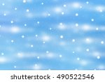 bright abstract blue background ... | Shutterstock . vector #490522546