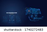 abstract 3d camera scanning... | Shutterstock .eps vector #1740272483
