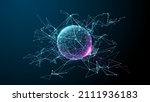 metaverse digital sphere.... | Shutterstock .eps vector #2111936183