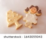 christening cookies for girls... | Shutterstock . vector #1643055043