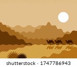 Nature Landscape Of Desert...