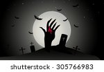 halloween night   | Shutterstock .eps vector #305766983