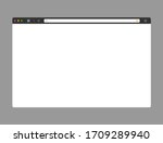 web browser mockup in dark... | Shutterstock .eps vector #1709289940