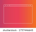 web browser window. template of ... | Shutterstock .eps vector #1757446643