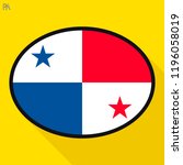 panama flag speech bubble ... | Shutterstock .eps vector #1196058019