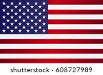 image of american flag  symbol... | Shutterstock . vector #608727989