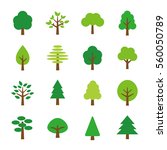 tree icon set | Shutterstock .eps vector #560050789
