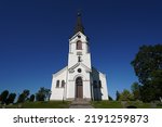 Small photo of Lyrestad, Sweden - Aug 13, 2022: Hassle church (Hassle kyrka) built in 1878–1879.