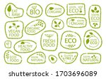 set of eco green frame label... | Shutterstock .eps vector #1703696089
