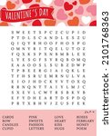  valentine's day game. word... | Shutterstock .eps vector #2101768363
