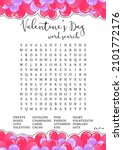 valentine's day game. word... | Shutterstock .eps vector #2101772176