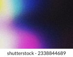 Abstract trendy colorful gradient noisy grain background texture.