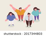 people group looking up.... | Shutterstock .eps vector #2017344803