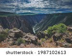 Black Canyon with River and Valley View