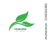 modern leaf tree logo design... | Shutterstock .eps vector #2140262383
