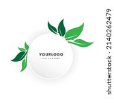 eco leaf plant logo template... | Shutterstock .eps vector #2140262479