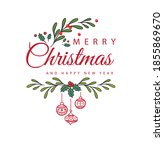 merry christmas with a happy... | Shutterstock .eps vector #1855869670