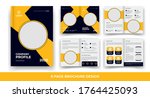 creative business bi fold... | Shutterstock .eps vector #1764425093