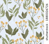 seamless pattern floral style... | Shutterstock .eps vector #1880326726