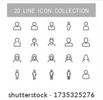 user line icon collections.... | Shutterstock .eps vector #1735325276
