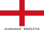 flag of england. st george's... | Shutterstock . vector #606012716