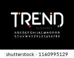 modern font design  trendy... | Shutterstock .eps vector #1160995129