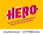 comics style font  super hero... | Shutterstock .eps vector #1579884166