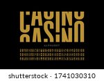 casino slot machine style font... | Shutterstock .eps vector #1741030310