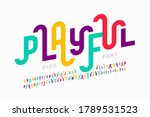 playful style font design ... | Shutterstock .eps vector #1789531523