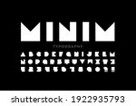 minimal geometric style font ... | Shutterstock .eps vector #1922935793