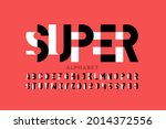 modern style font design ... | Shutterstock .eps vector #2014372556