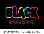 Modern Vibrant Color Black Font ...