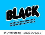 modern black font  alphabet... | Shutterstock .eps vector #2031304313